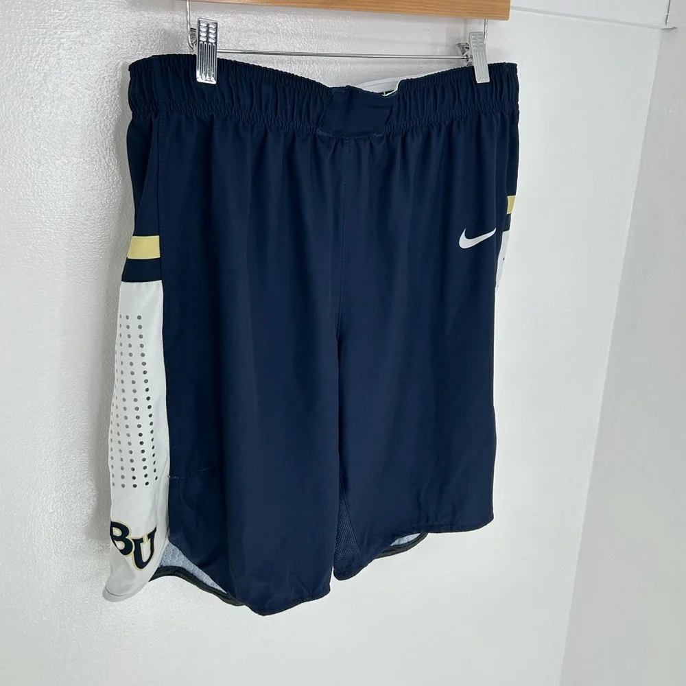Nike Dri-FIT Elite Bethel University BU Team Issue Shorts XL Navy Minnesota 34x9